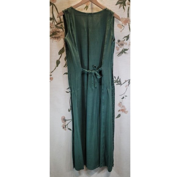Women's Green Tie-dye & Embroidered Bohemian Elephant Dress One Size - Picture 2 of 10